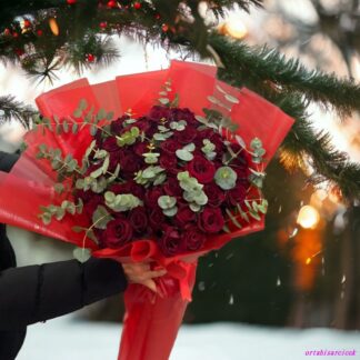 41 adet kırmızı gül