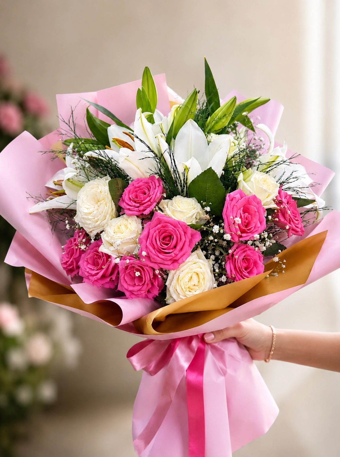 Premium Lilyum & Gül