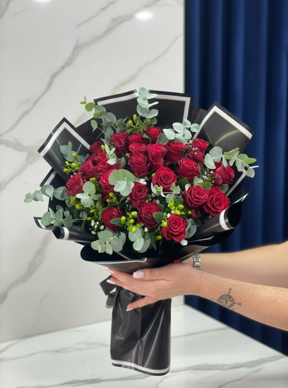 30 Lu Gül Buketi