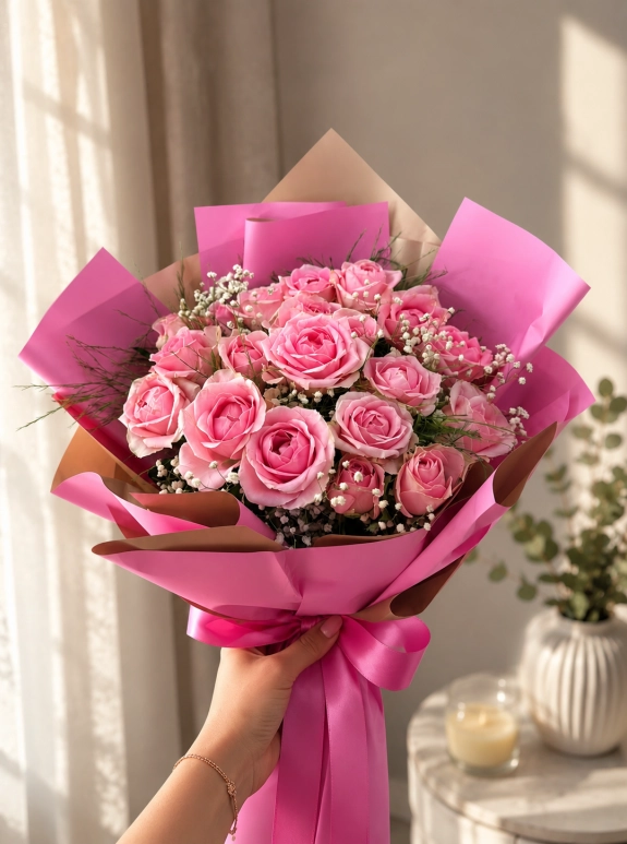 Muhteşem 20’Li Pembe Gül