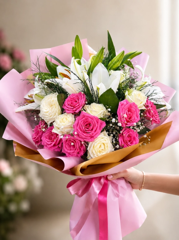Premium Lilyum & Gül