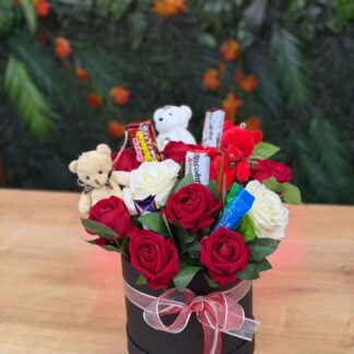 ayıcıklı çikolatalı güller2