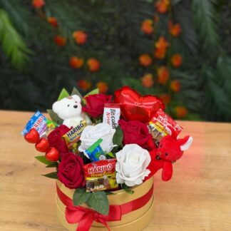 ayıcıklı çikolatalı güller3